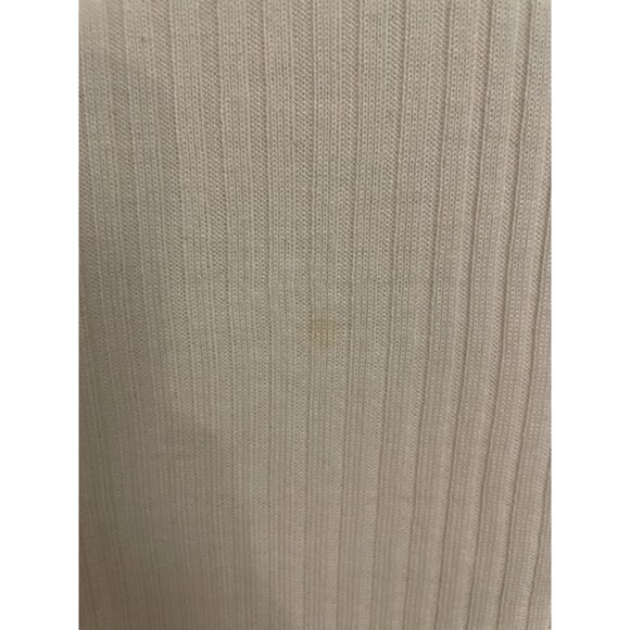 Chanel Cream Ribbed Knit Sweater With Button Shoulder Detail & Textured Design - Picture 7 of 15